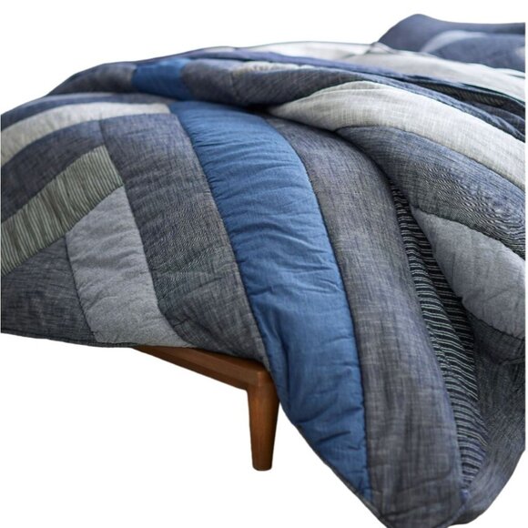 Pottery Barn Teen Denim X Quilt and Sham Set Twin Twin/XL PBTeen - Picture 4 of 4